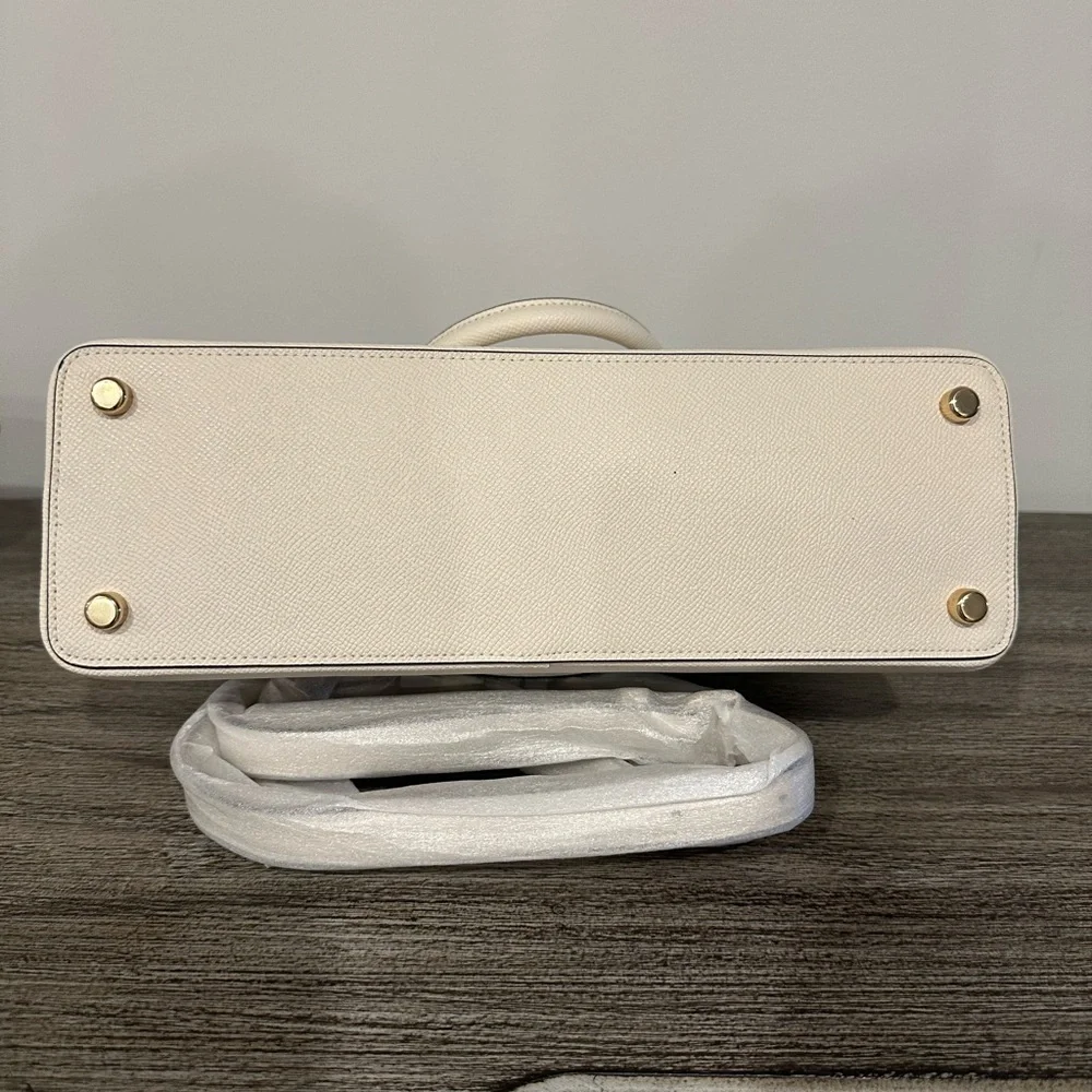 NWT Coach White Katy Satchel in Chalk - Picture 4 of 4